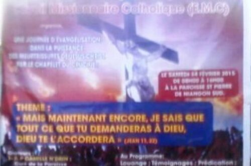 Article : Côte d’Ivoire : le chapelet du Crucifié : une source de grâces